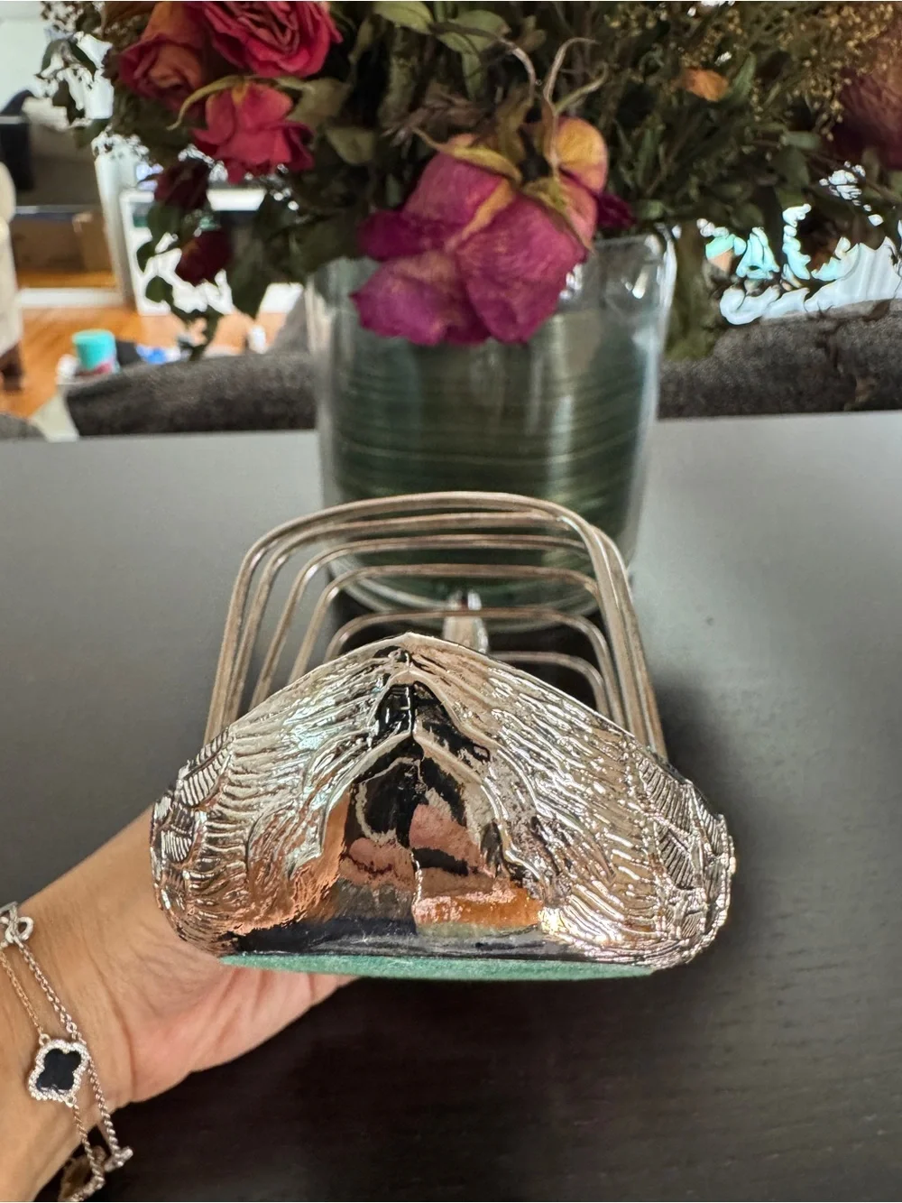 Vintage Silver Plated Swan Toast Rack